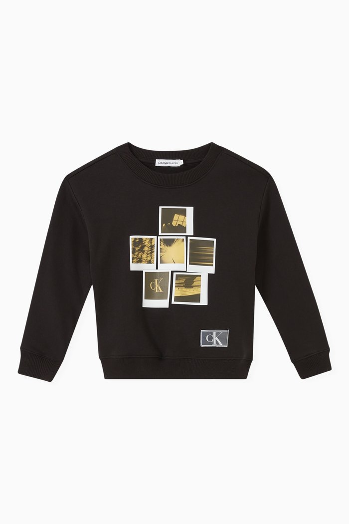 

Polaroid Sweatshirt in Cotton, Black