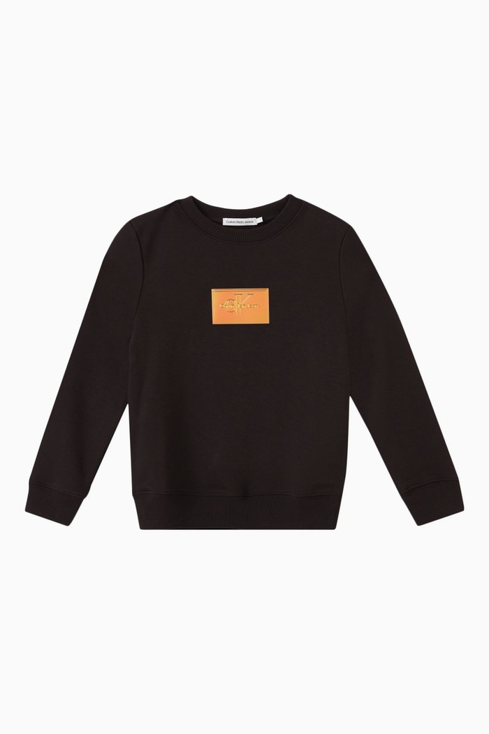 

Logo Sweatshirt in Cotton, Black