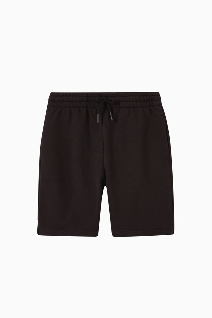 Jogger Shorts in Cotton, Black