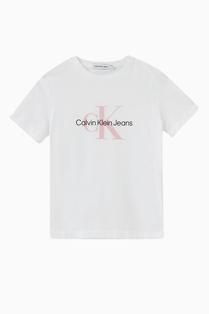

Logo Print T-shirt in Cotton, White