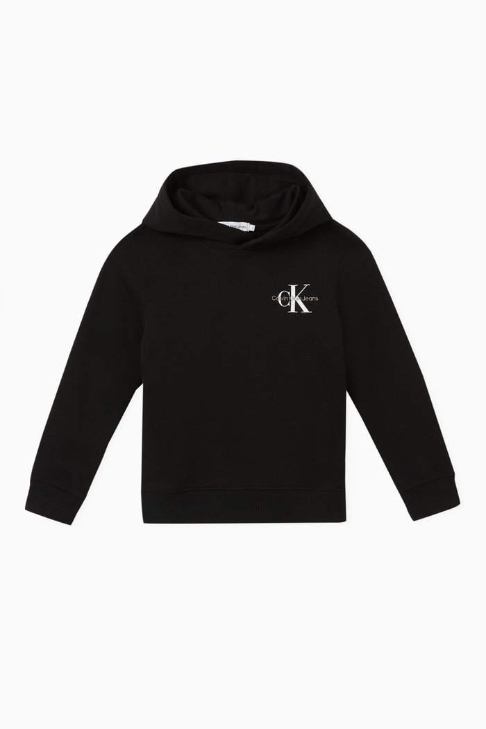 

Logo Printed Hoodie in Organic Cotton, Black