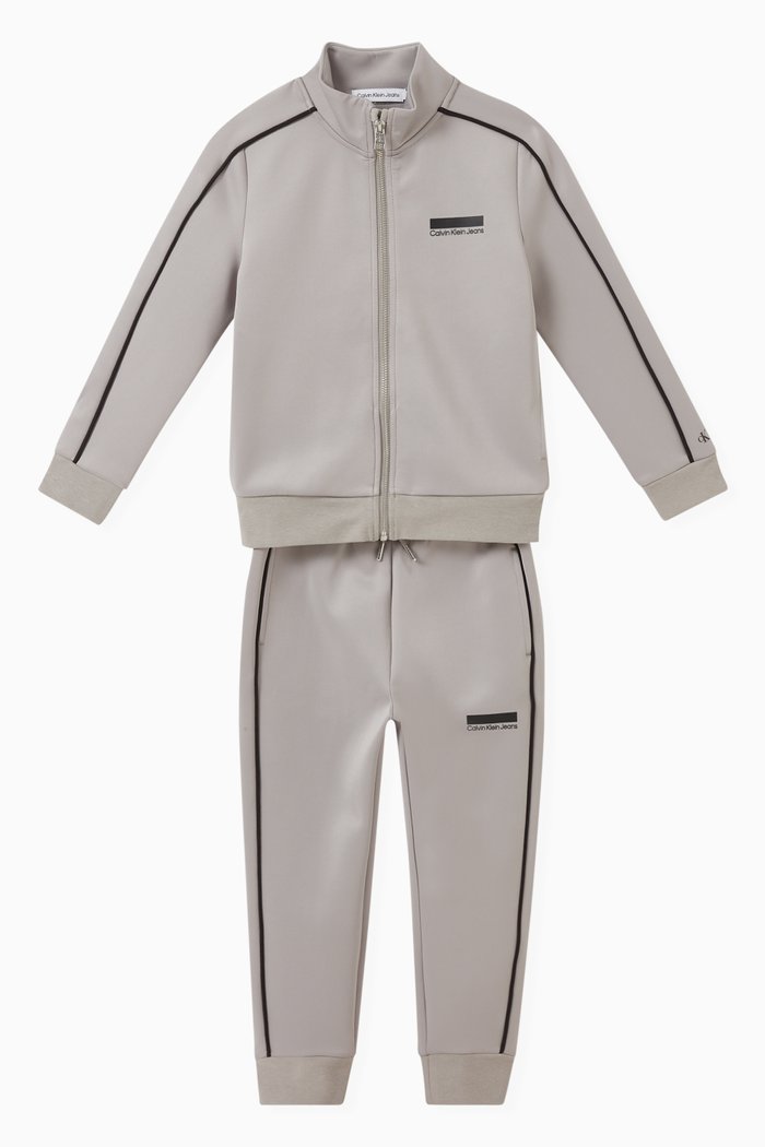 

Logo Tracksuit in Polyester, Grey