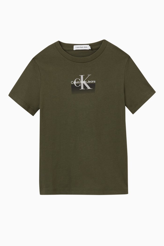 

Gradient Logo T-shirt in Cotton, Green