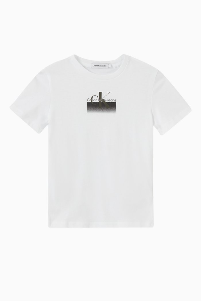 

Gradient Logo T-shirt in Cotton, White