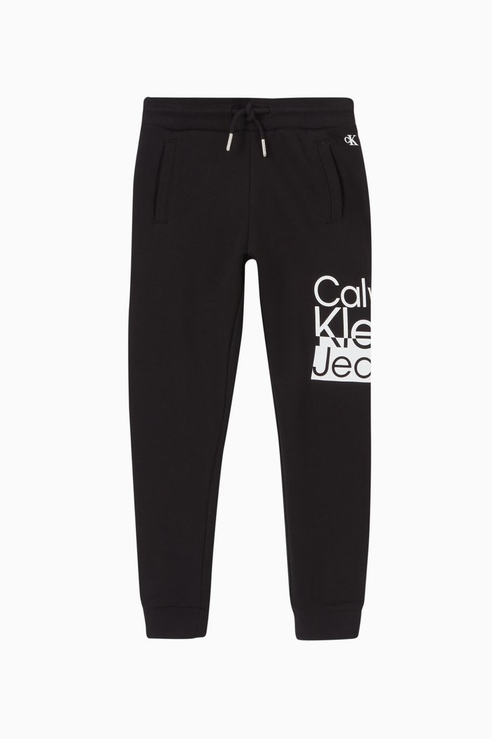 Box Logo Sweatpants in Cotton, Black