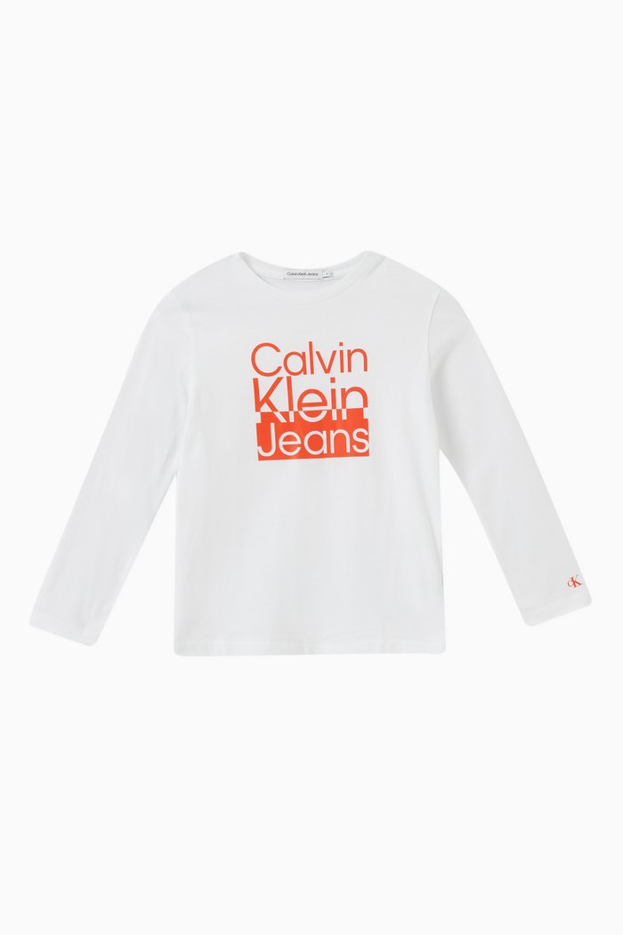 

Logo Print Shirt in Cotton, White