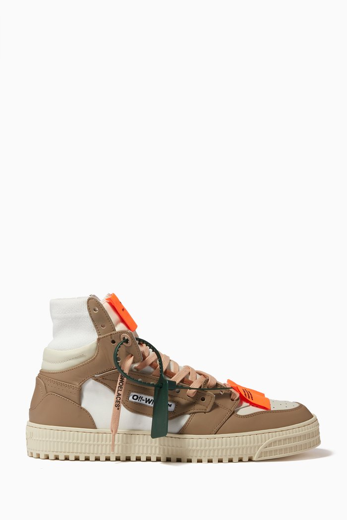 

Off Court 3.0 Sneakers in Leather & Canvas, Neutral