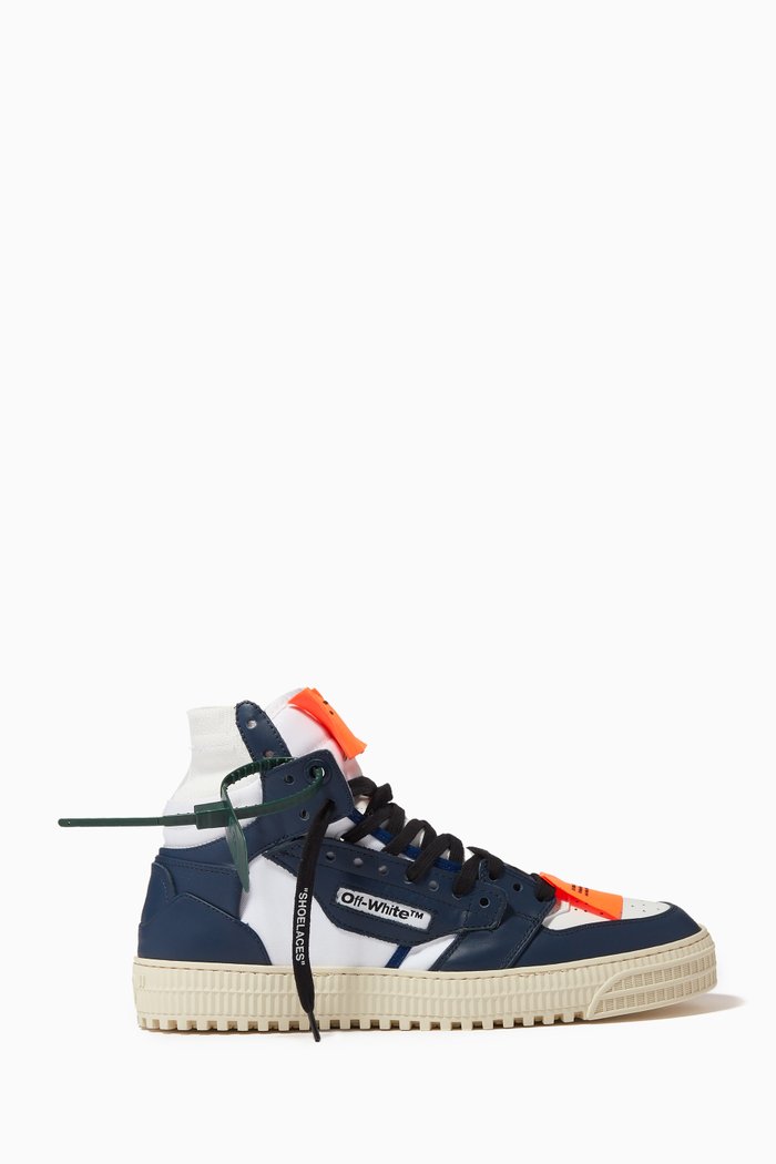 

Off Court 3.0 Sneakers in Leather & Canvas, Blue