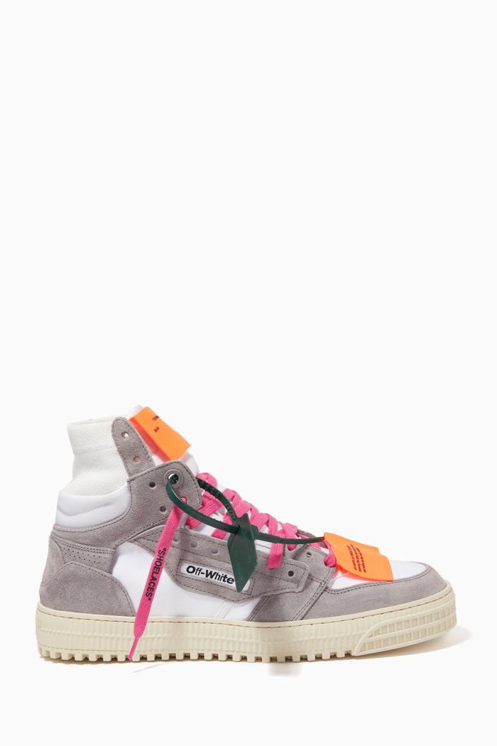 

Off Court 3.0 High-top Sneakers in Suede & Canvas, Grey