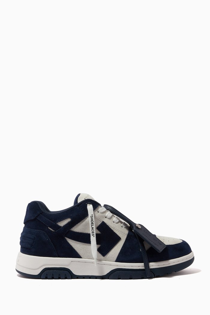 

Out of Office Low-top Sneakers in Leather & Suede, Blue