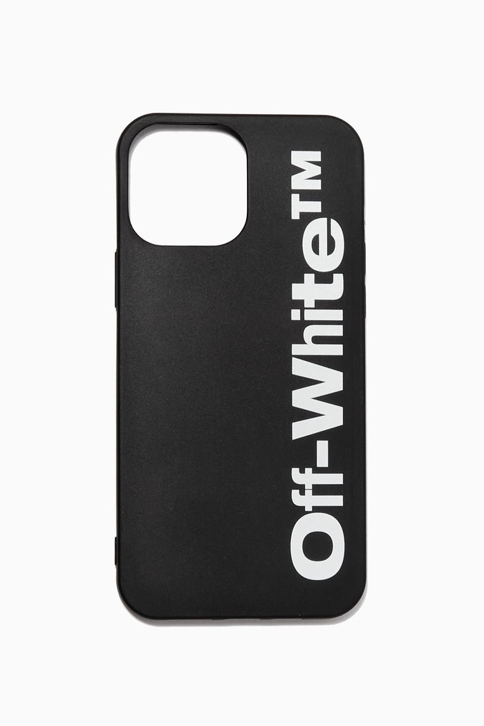 Squashed Off iPhone 13 Pro Max Case in PU, Black