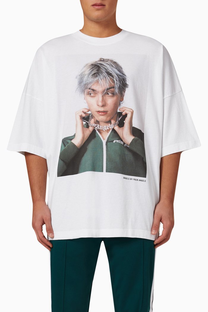 

Sims x Palm T-shirt in Cotton, White