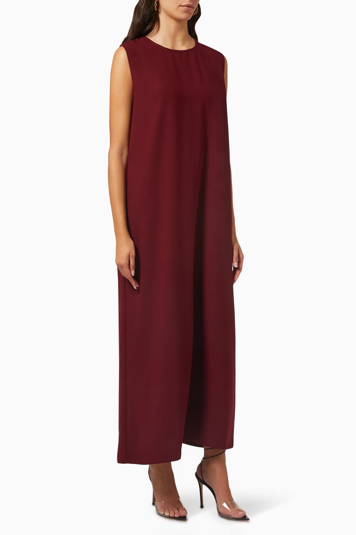 

Sleeveless Maxi Dress, Red