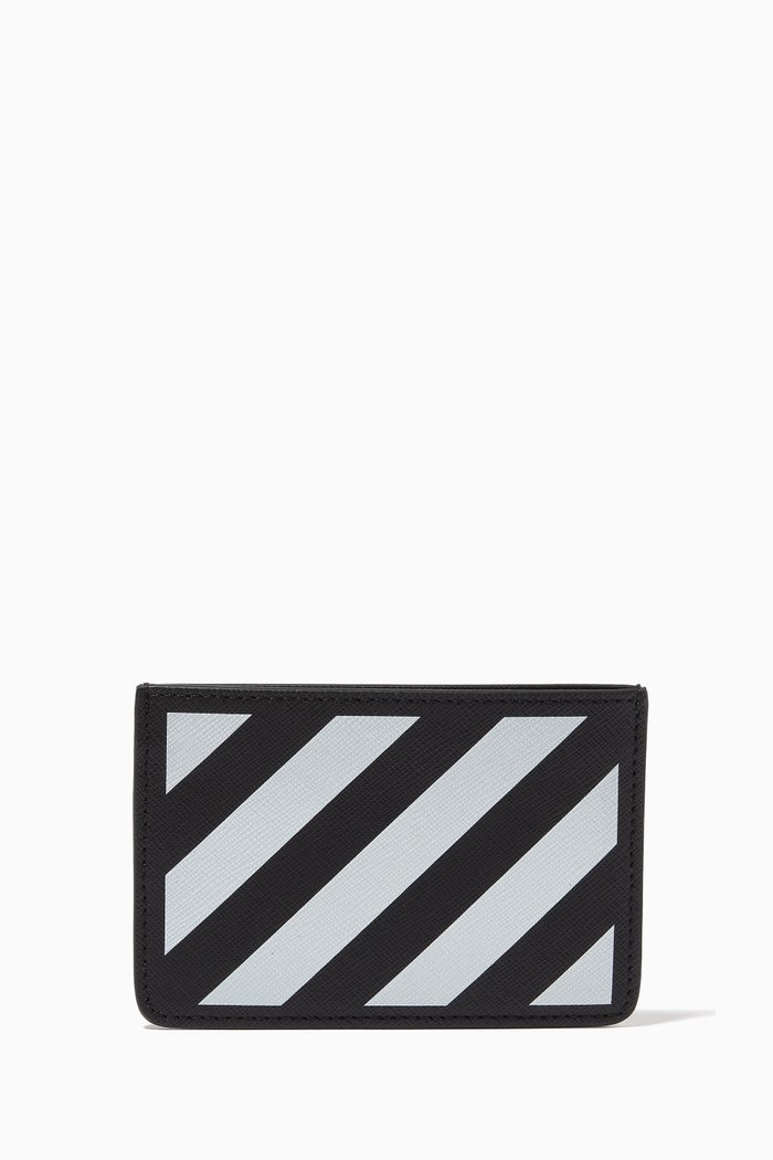 

Binder Diagonal Card Case in Leather, Black