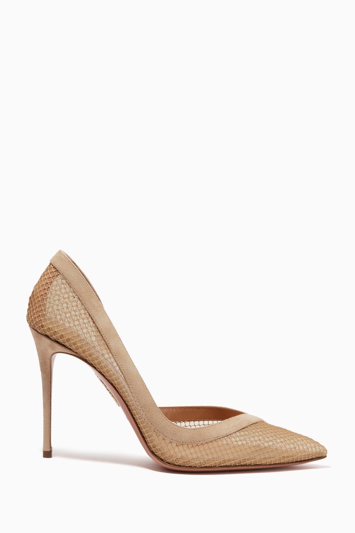 

Kaz 105 Pumps in Mesh & Suede, Neutral