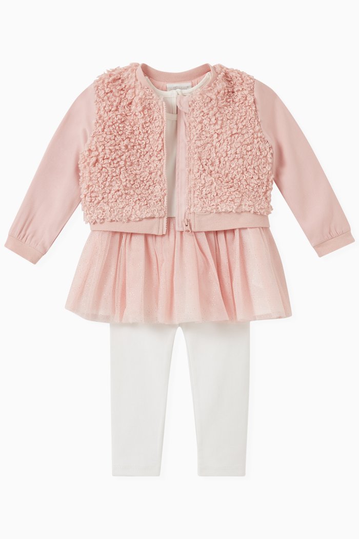 

Jacket, Tutu Top and Leggings, Set of Three, Pink