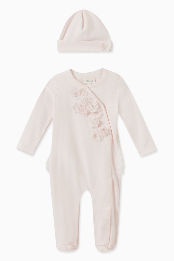 

Floral Pyjama and Hat, Set of Two, Pink