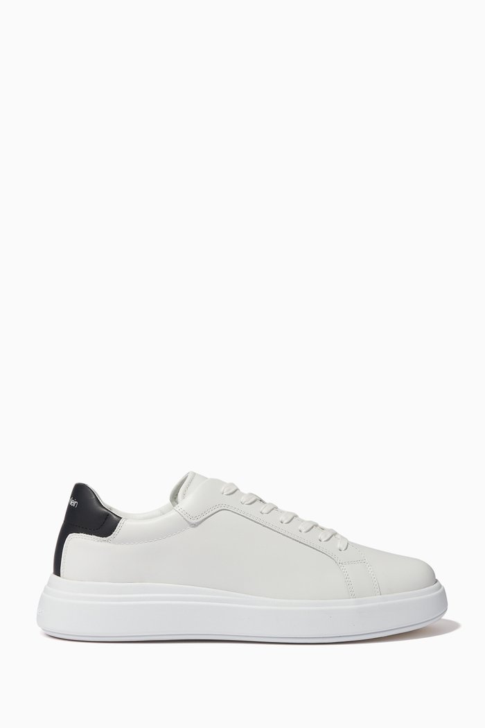 

Logo Low-top Sneakers in Leather, White