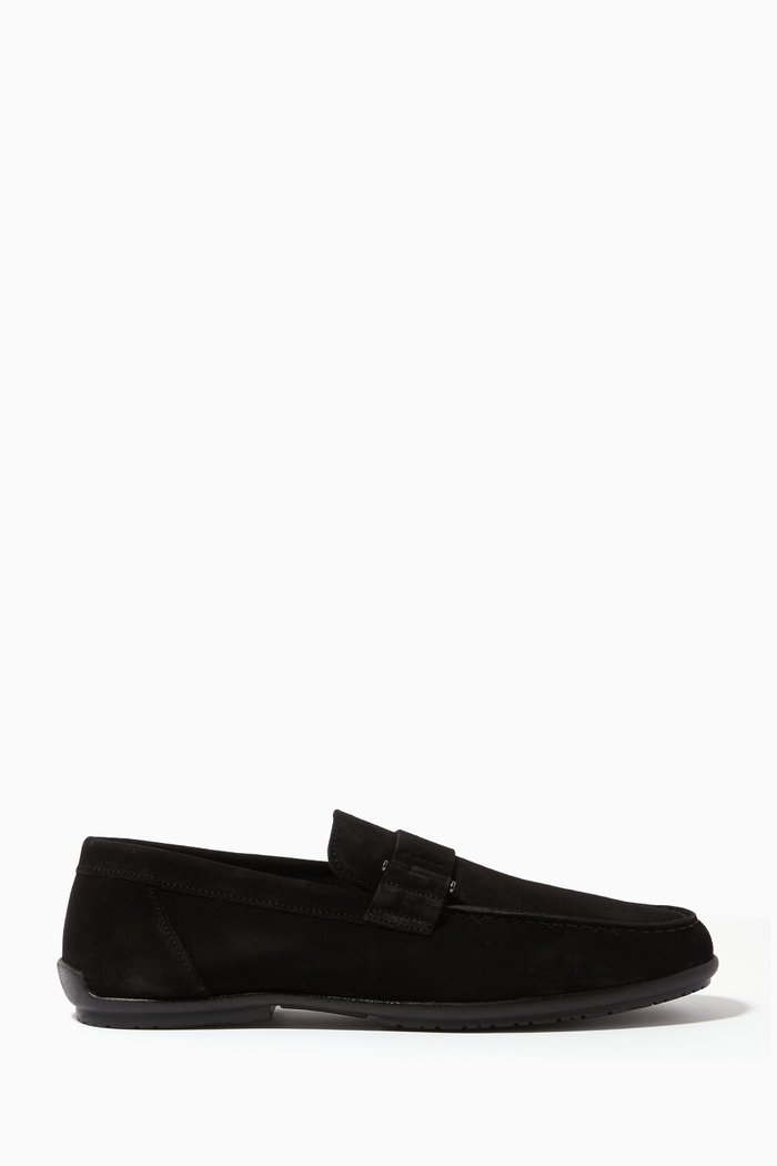 

Archive Driver Shoes in Suede, Black