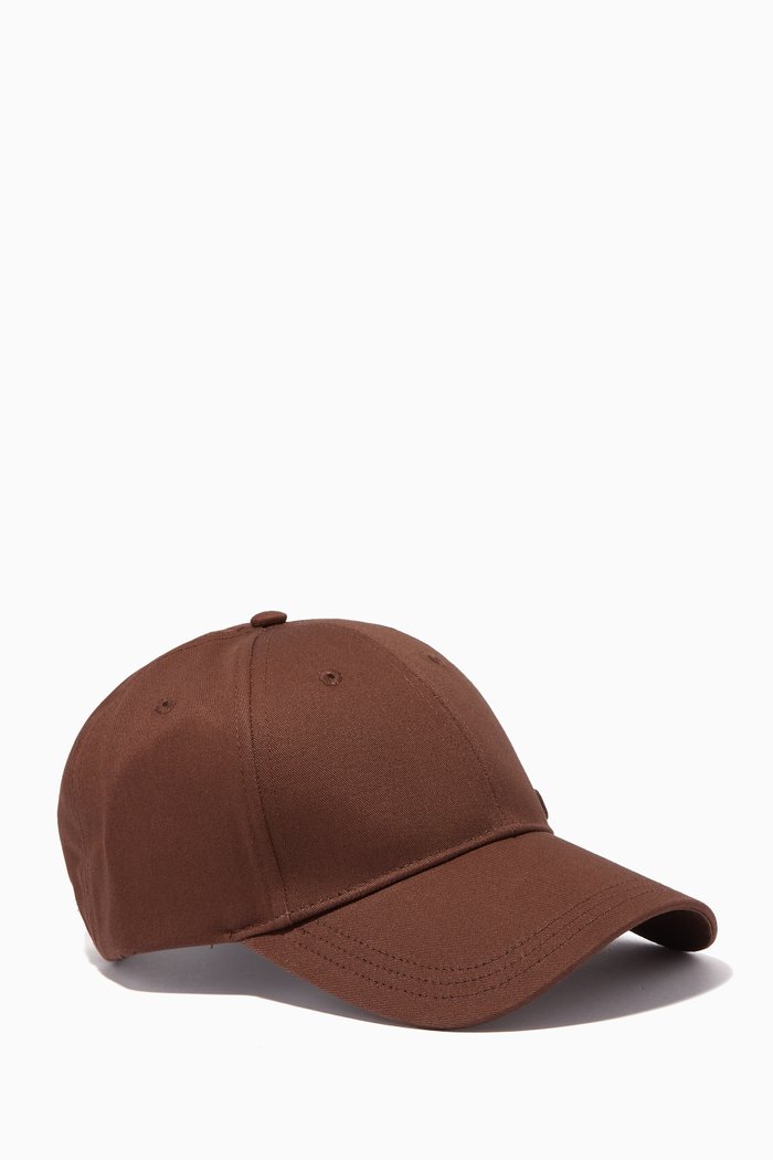

Logo Cap in Cotton Twill, Brown