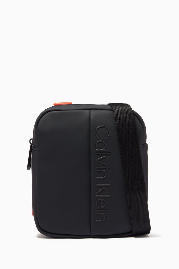 

CK Convertible Reporter Bag in Nylon, Black