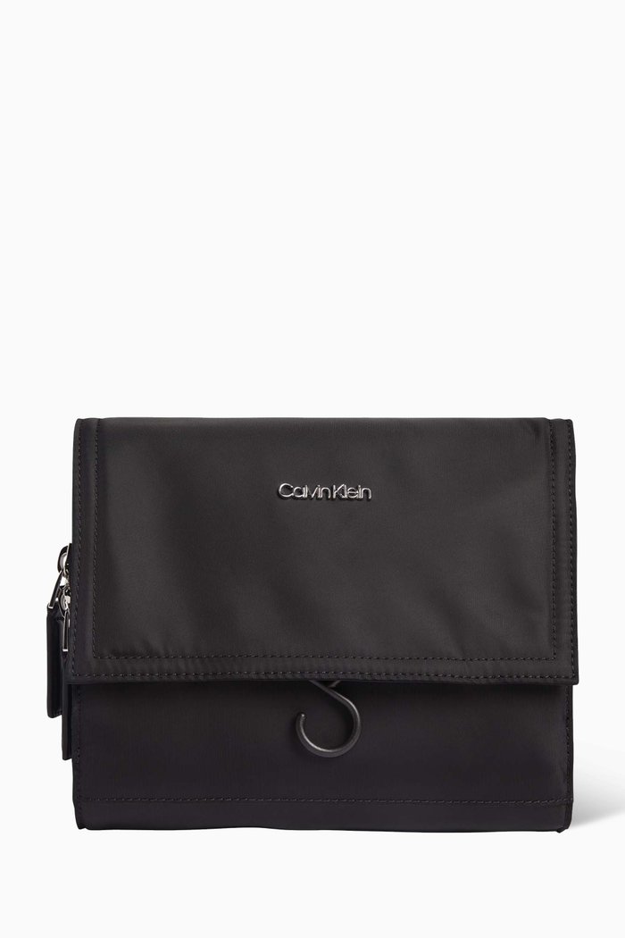 

Utility Pocket Washbag in Nylon, Black