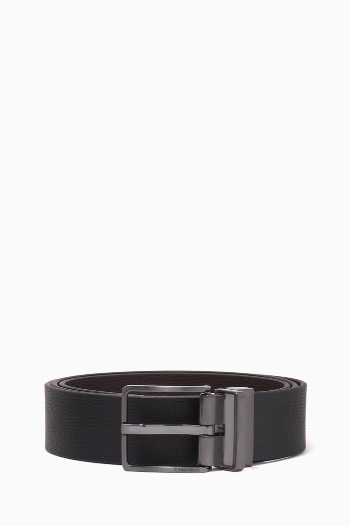 

Reversible Slim Loop Belt, Black