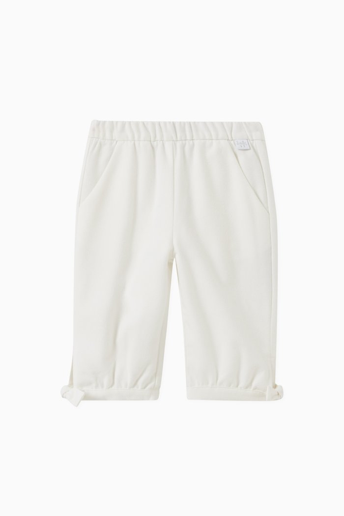 

Logo Print Pants in Cotton, White
