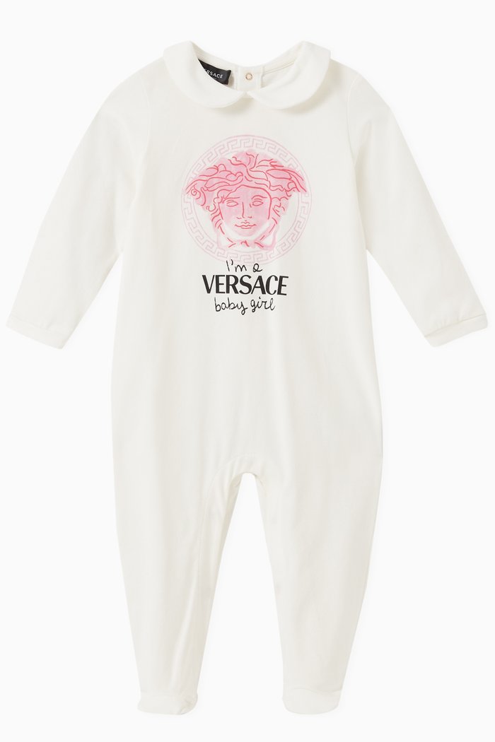 

Medusa Print Pyjama in Jersey, White