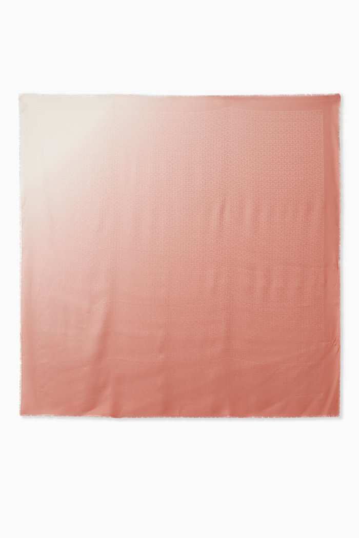 

Gancini Shawl in Silk and Wool, Pink