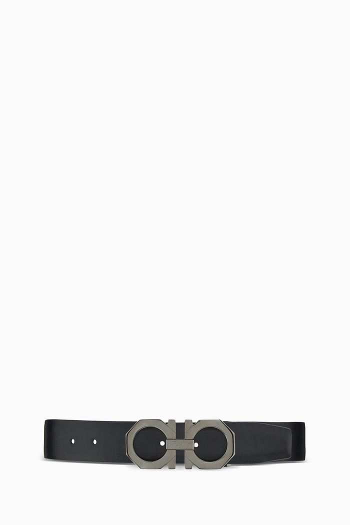 

Adjus Reversible Belt in Leather, Black