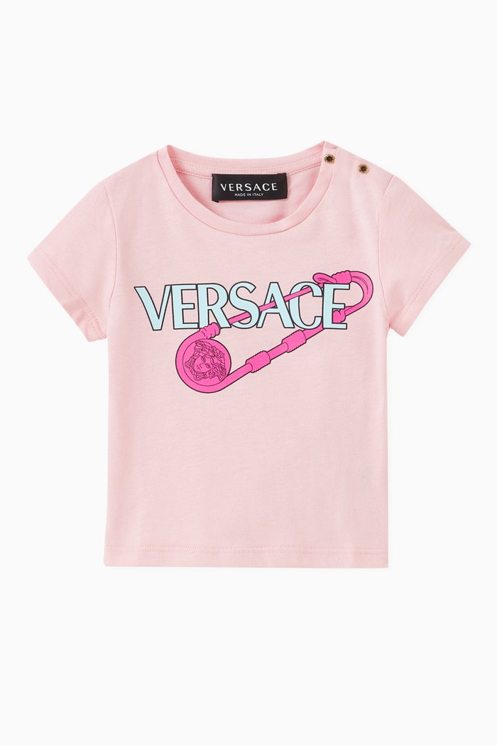 

Graphic Print T-shirt in Jersey, Pink