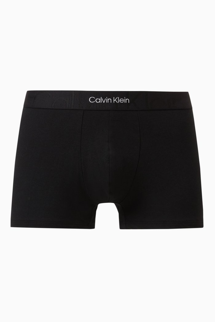 

Embossed Icon Logo Trunk in Cotton, Black