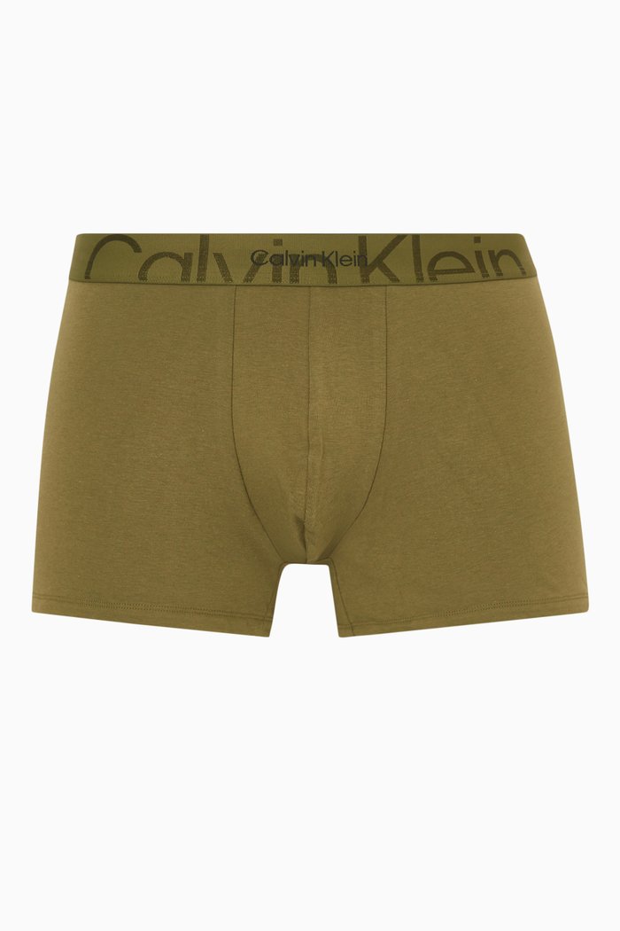 

Embossed Icon Logo Trunk in Cotton, Green