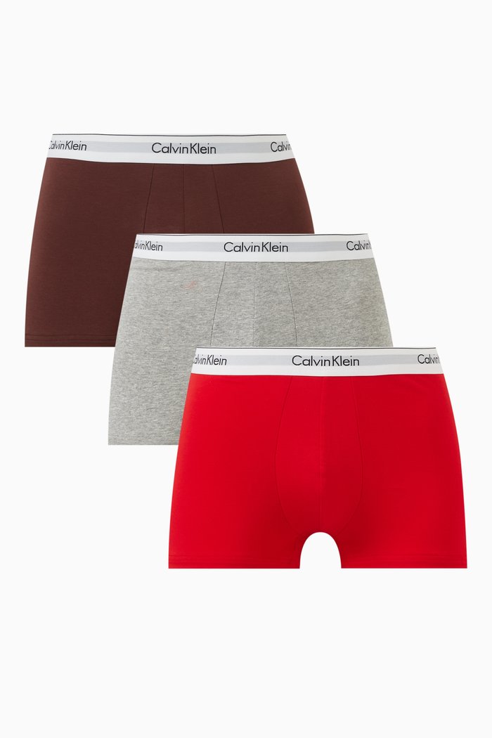 Boxers in Cotton, Set of 3, Multicolour