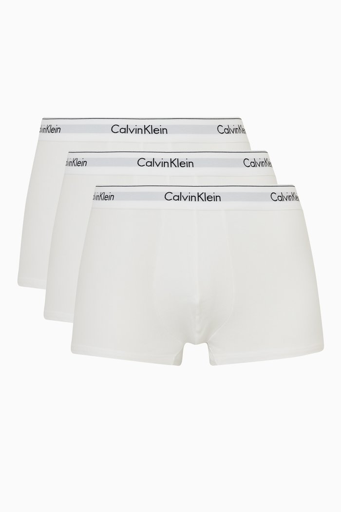 

Boxers in Cotton, Set of Three, White