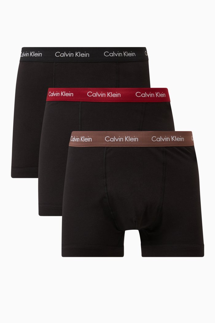 

Logo Trunks in Cotton, Set of 3, Black
