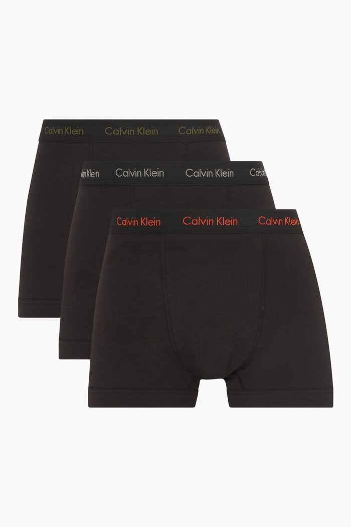 

Logo Trunks in Cotton, Set of 3, Black