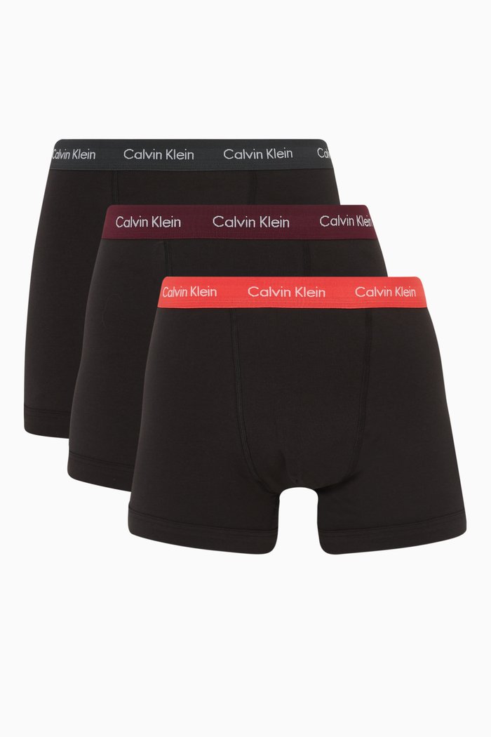 

Logo Trunks in Cotton, Set of 3, Black