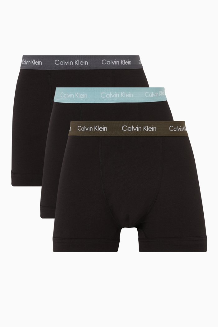 

Logo Trunks in Cotton, Set of 3, Black