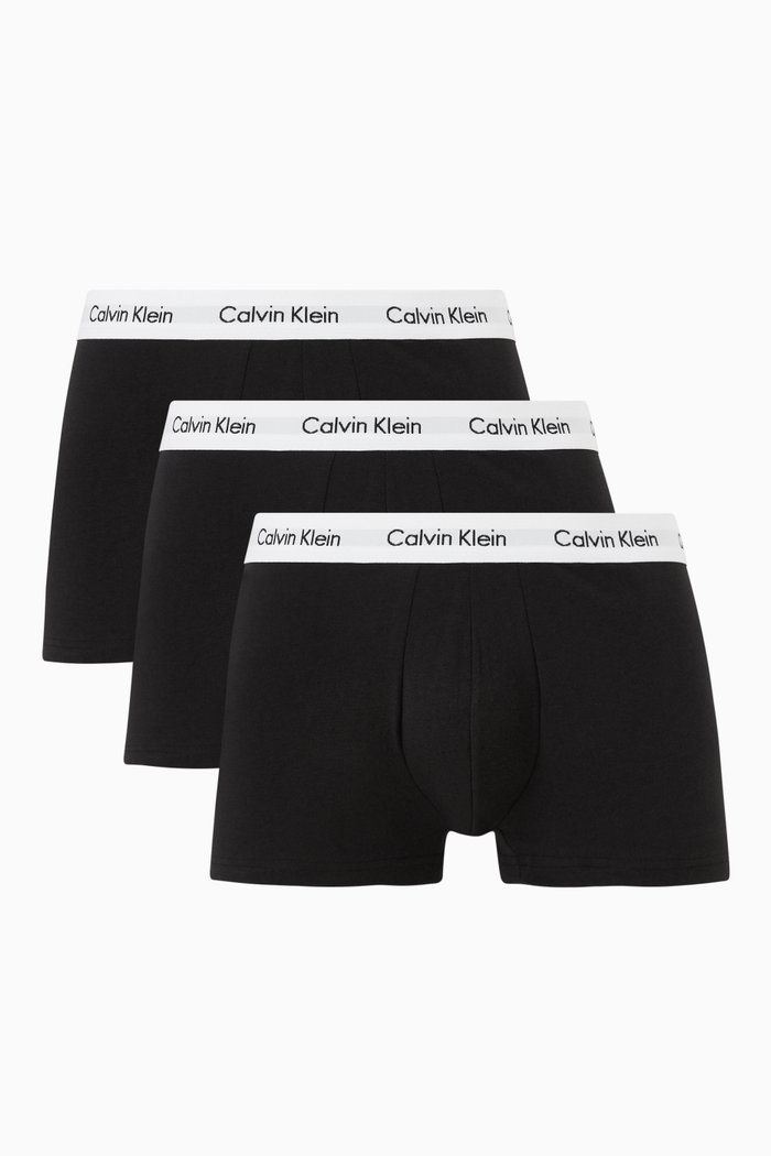 

Logo Trunks in Cotton, Set of 3, Black