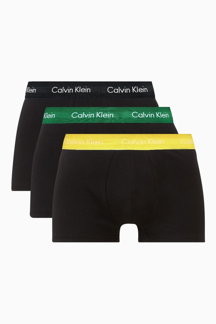 Trunks in Cotton, Set of 3, Black
