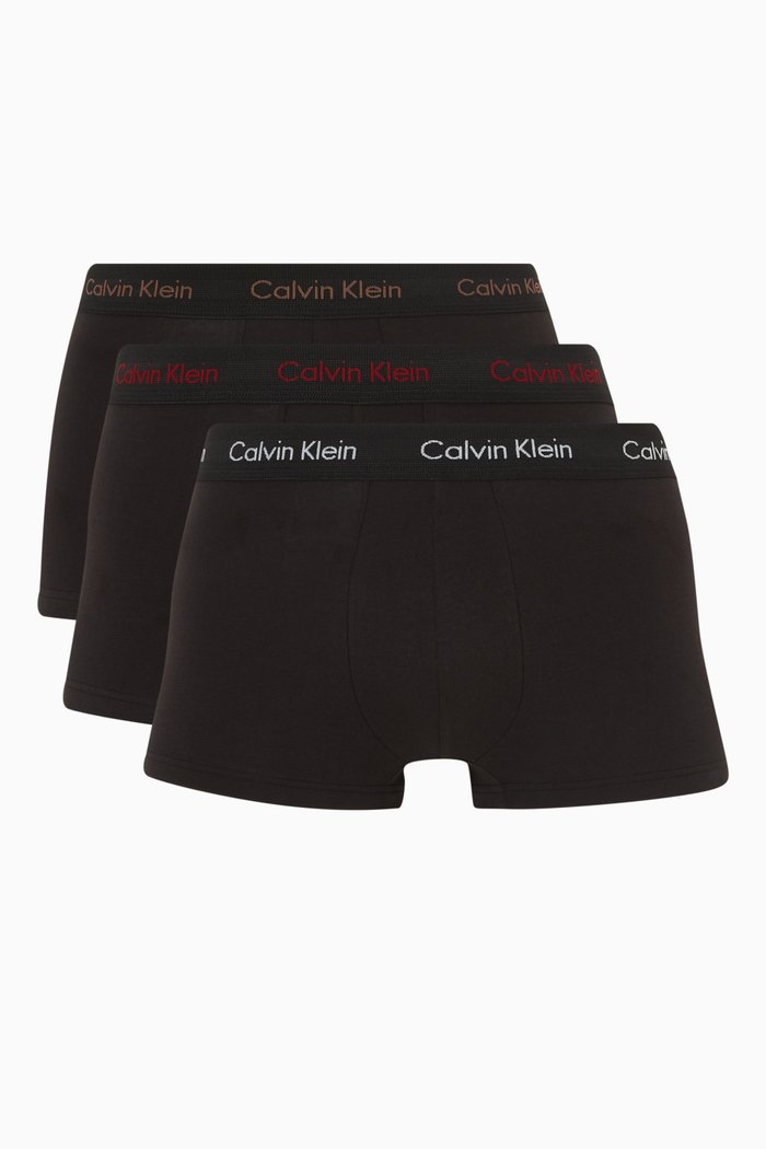 

Trunks in Cotton, Set of Three, Black