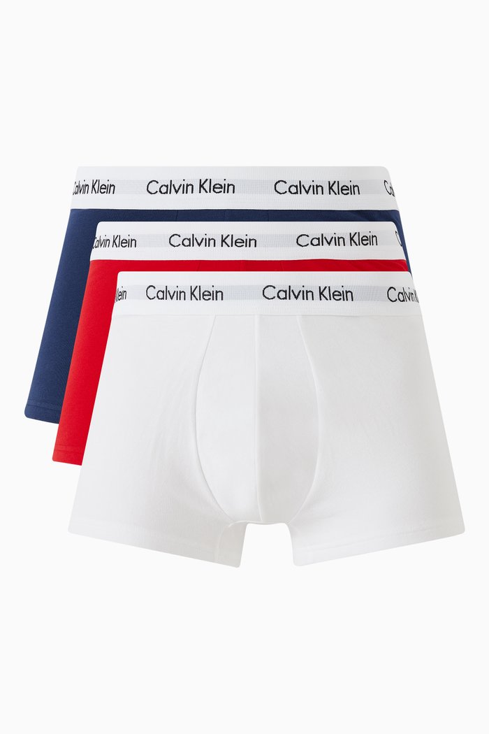 

Low-rise Trunks in Cotton, Set of 3, Multicolour