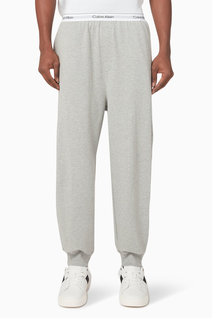 Logo Sweatpants in Cotton, Grey