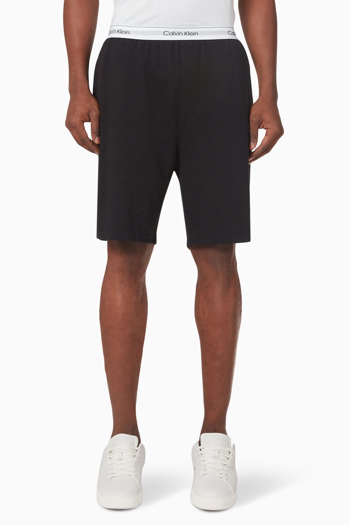 

Lounge Shorts in Cotton, Black