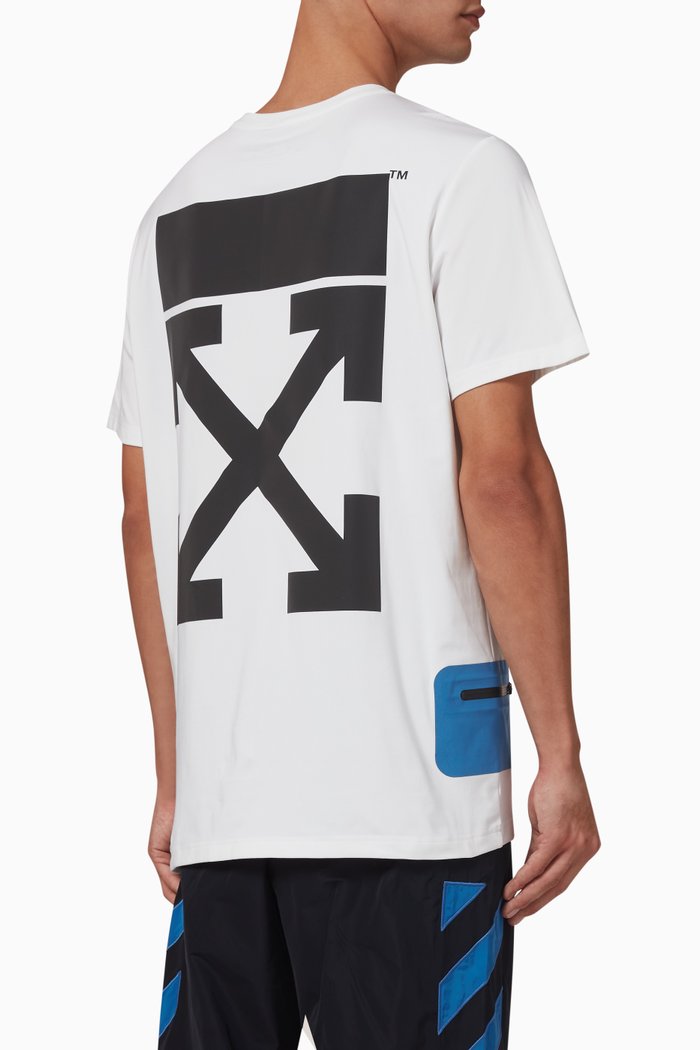 

Logo Sport T-shirt in Stretch Nylon, White