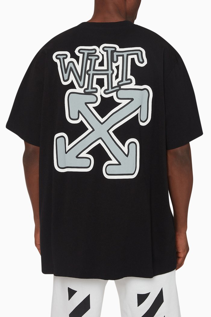 

Carlos Arrow T-shirt in Cotton-jersey, Black