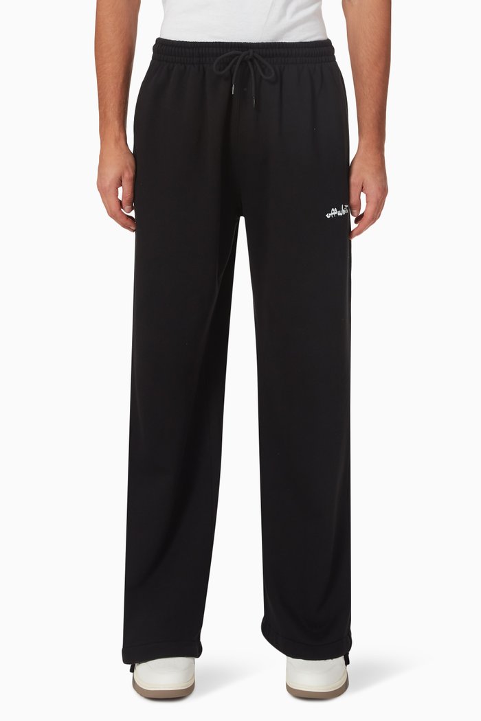 

Paint-script Skate Sweatpants in Cotton-jersey, Black