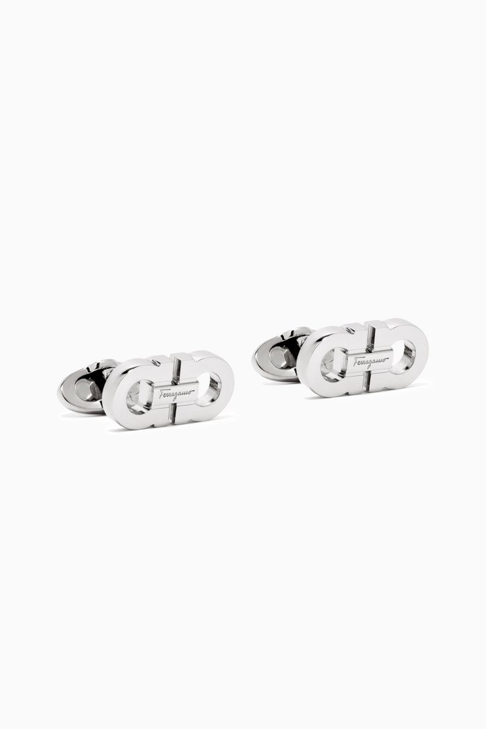 

Gancio Cufflinks in Brass, Silver
